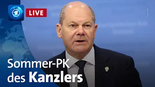 Sommerpressekonferenz von Kanzler Scholz