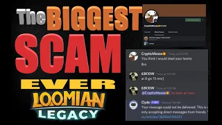 200+ GR SCAMMED! Crazy Loomian Legacy scam