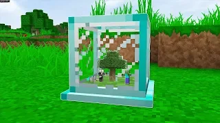 1 NGÀY SỐNG TRONG HỘP THỦY TINH KIM CƯƠNG SIÊU NHỎ TRONG MINECRAFT | Thử Thách SlenderMan