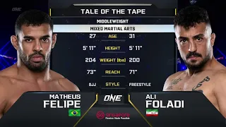 Matheus Felipe vs. Ali Foladi | ONE Championship Full Fight