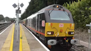 DB Class 67005 + 67006 At Preston Park Working 1Z56 - 17/09/16