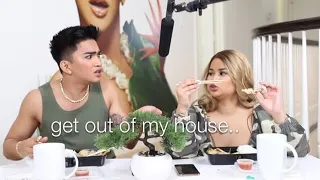 bretman rock dragging his sister for 1 minute straight