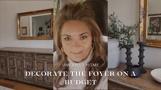 DECORATE THE FOYER WITH ME ON A BUDGET