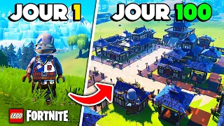 J'ai survécu 100 JOURS sur LEGO Fortnite..