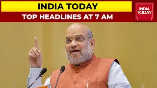 Top News Headlines At 7 AM | Amit Shah To Hold Security Review Meet | October 23, 2021