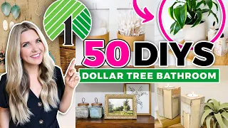 50 Bathroom DIYs with $1 items from Dollar Tree