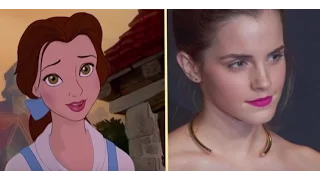 Beauty and the Beast Live Cast vs Animated Characters