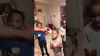 Pickle juice shot with toddlers