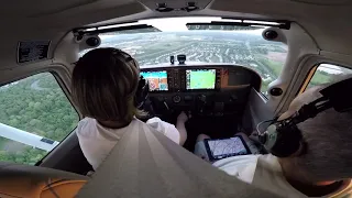 Primul zbor cu parintii in Cessna 172. Aterizarea.