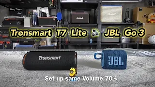 Tronsmart T7 Lite vs JBL Go 3