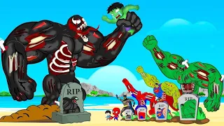 Rescue Team Baby Hulk & Spiderman From GIANT- VENOM ZOMBIE : Returning from the Dead SECRET - FUNNY