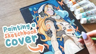 Painting a Sketchbook Cover | Sketchbook Ideas