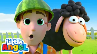 🐑 Baa Baa Black Sheep KARAOKE!🐑 | LITTLE ANGEL! | Sing Along With Me! | Moonbug Kids Songs