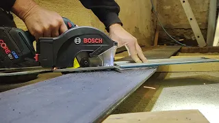 Bosch GKM 18V-50 Metall Kreissäge schneidet 220x10mm Flachstahl