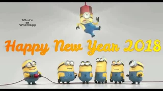 🎁Happy New Year 2018 #minions😘 #whats in whatsapp #wiw