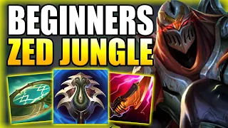 HOW TO PLAY ZED JUNGLE & EASILY CARRY GAMES FOR BEGINNERS IN S14! - Gameplay Guide League of Legends