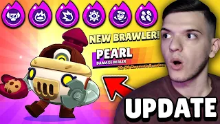 NOUL BRAWLER PEARL, HYPERCHARGE, SKINURI si MULTE ALTELE! Brawl Stars