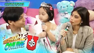 Chikahan and Kulitan with Mini Miss U of the day Rose Cassandra del Pilar | Showtime Online U