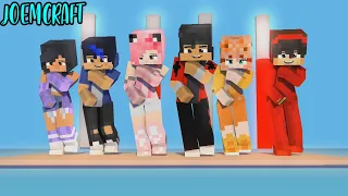 APHMAU, CASH, KC, MIA, EIN | COUPLE DANCE CREW | CHICKEN WINGS MEME - Minecraft Animation