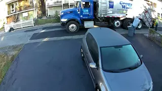 Garbage Truck Driver Having a Bad Day