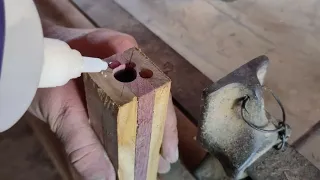 Como fazer taco roxo e amarelo #woodworking #madeiramadeira #diy #madeira #satisfying #wood