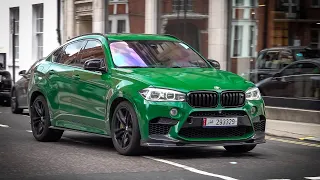 Loudest BMW X6M F86 with Akrapovic Exhaust - Revs & Accelerations in Central London!