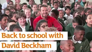 David Beckham returns to his primary school with Sainsbury's | Active Kids | Sainsbury's