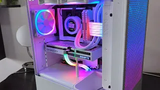 All White PC Build | AMD Ryzen 7, NZXT H5 Flow, RTX 3060