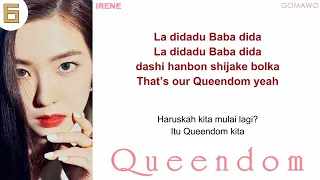 Red Velvet - Queendom EASY LYRICS/INDO SUB by GOMAWO