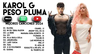 Peso Pluma X Karol G Grandes éxitos Mix 2024 | Las Mejores Canciones 2024 - Lo Mas Sonado | Tiktok