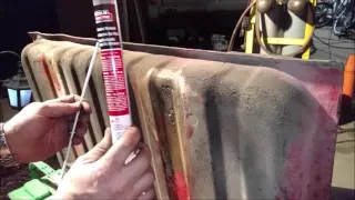 Weld up a leaking gas tank