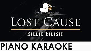 Billie Eilish - Lost Cause - Piano Karaoke Instrumental Cover with Lyrics