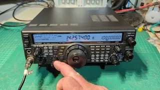 Yaesu FT-847 after having the band pass filter repaired.