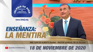 Enseñanza: La mentira, 18 de noviembre de 2020, Hno. Carlos Alberto Baena