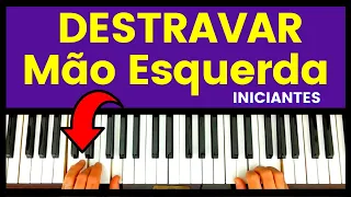 04 exercícios para DESTRAVAR a MÃO ESQUERDA no teclado | Para Iniciantes | Simples e Prático |