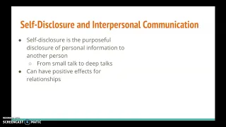 CitRW Ch 6.4: Self-Disclosure (Part 1 of 8)