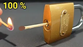 how to open a lock with out key