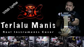Terlalu Manis (Jualan) - SLANK - Real Instruments Cover - No Vocal - Karaoke with Lyrics
