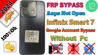 Infinix Smart 7/ 7 HD Frp Bypass Android 12/13/ Infinix X6516 X6515 Google Account Remove Without Pc