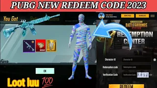 PUBG MOBILE NEW REDEEM CODE 2023 😍 || GET FREE UC IN PUBGMOBILE 💯