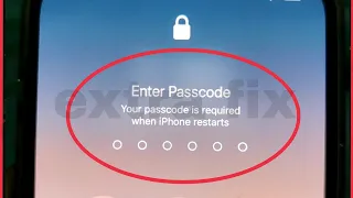 iPhone Fix Your passcode is required when iPhone restarts | Face Id Not Working Problem in iOS