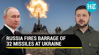 Russian Army's massive missile attack on Ukraine amid grinding battle for Bakhmut | Watch