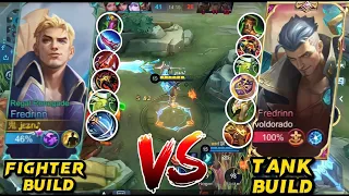 FREDRINN FIGHTER BUILD VS FREDRINN TANK BUILD (WHO WILL WIN) - MLBB