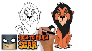 HOW TO DRAW SCAR | THE LION KING | STEP BY STEP