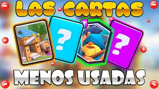 Las CARTAS Menos USADAS De Clash Royale - MonteGames