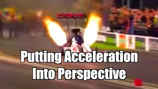 Top Fuel Dragster Acceleration | Top Fuel Acceleration Put Into Perspective