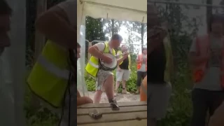 Banjo Player Displays Wicked Picking Skills During Lunch Break for Colleagues in Cambridgeshire