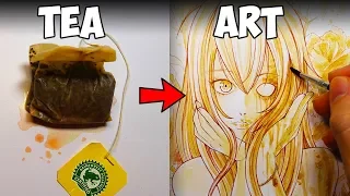 ART HACK, Painting With TEA? (Creepypasta Story)