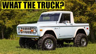 What The Truck? 1974 Ford Bronco Halfcab!!