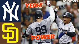 New York Yankees vs. San Diego Padres Highlights , May 26 2024 | MLB Season 2024